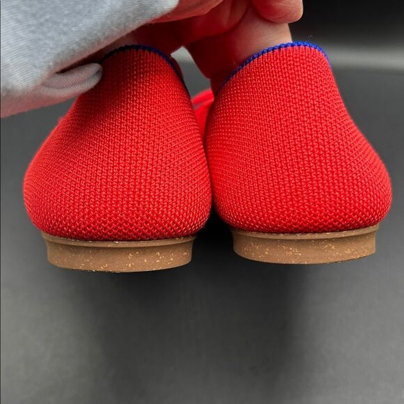 Rothy's Glamour Red Ballet Flats with Bow Size 10 - Picture 5 of 8